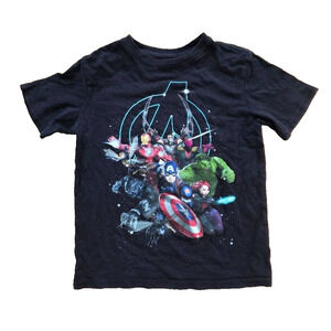 Marvel top black tshirt for boy size 7-8 years Medium A001822